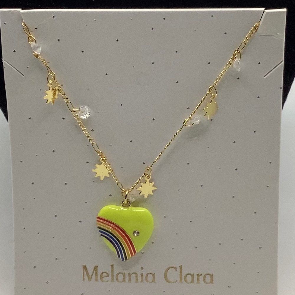 Melania Clara Over The Rainbow Yellow Necklace